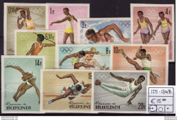 Burundi 1964 - MNH ** - Jeux Olympiques, Tokyo - Michel Nr. 125B-134B Série Complète (08-127) - Nuovi