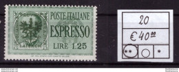 Lubiana (occupazione Tedesca) 1944 - MNH ** - Espresso Sovrastampato - Unificato E Sassone Nr. E1 (08-167) - German Occ.: Lubiana