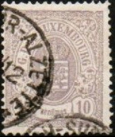 Luxembourg , Luxemburg 1880, MI 40 , STAATSWAPPEN , GESTEMPELT, OBLITERE - 1859-1880 Armarios
