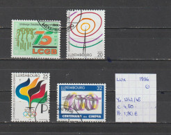 (TJ) Luxembourg 1996 - YT 1342/45 (gest./obl./used) - Gebruikt