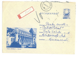 IP 69 - 0199 Bucuresti, Post Office - REGISTERED Stationery - Used - 1969 - Poste