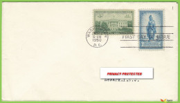 Voyo  USA FDC 1950  Sc#990 White House - 1941-1950