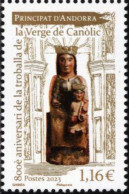 French Andorra - 2023 - Christmas - Our Lady Of Canolic - Marian Shrine In Andorra - Mint Stamp - Ungebraucht