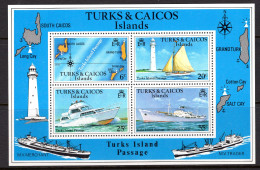 Turks & Caicos Islands 1978 Turks Islands Passage - Wmk. Sideways - MS MNH (SG MS493B) - Turks And Caicos