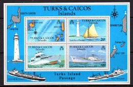 Turks & Caicos Islands 1978 Turks Islands Passage - Wmk. Sideways - MS MNH (SG MS493B) - Turks And Caicos