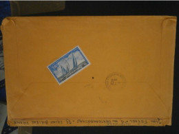 NOUVELLE CALEDONE NEW CALEDONIA LETTRE ENVELOPPE COURRIER TAXE POSTE RESTANTE TIMBRE 373 COURSE WANGAREI NOUMEA - Storia Postale