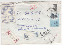Envelope - Belgium - Registered Strepy Bracquegnies 1991 - Brieven En Documenten