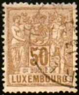 Luxembourg , Luxemburg 1882 , MI 54 B,  ALLEGORIE, OBLITERE, GESTEMPELT - 1882 Alegorias