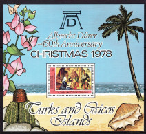 Turks & Caicos Islands 1978 Christmas MS MNH (SG MS533) - Turks And Caicos