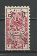 DEUTSCHLAND Germany PFALZ O 1903 Steuermarke Gebührenmarke O - Oficial