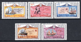 Turks & Caicos Islands 1979 Death Centenary Of Sir Rowland Hill - P.12 - Set To $1 Used (SG 545-549) - Turks And Caicos