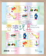 Hong Kong 2023-6 Toys Of Hong Kong – 1970s To 1980s Small Pane MNH Spinning Top Toy Unusual (spot Varnish) - Nuevos