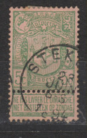 COB 68 Oblitération Centrale STEKENE - 1894-1896 Tentoonstellingen
