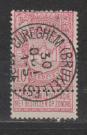 COB 69 Oblitération Centrale CUREGHEM (BRUXELLES) - 1894-1896 Ausstellungen