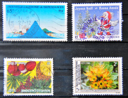 NOUVELLE CALEDONIE 1980/1989 - Petit Lot De 4 Timbres Oblitérés - - Oblitérés