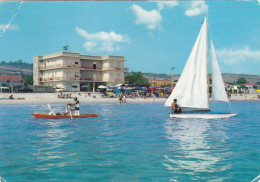 Cartolina Marzocca Di Senigallia ( Ancona ) - Spiaggia Vista Dal Mare - Senigallia