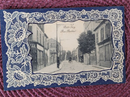 Petit Ivry , Rue Barber ,  Carte Avec Dentelle , Rare - Ivry Sur Seine