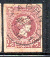 GREECE GRECIA HELLAS 1989 1895 1893 HERMES MERCURY MERCURIO LEPTA 25l USED USATO OBLITERE' - Used Stamps