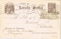 53675. Entero Postal ZARAGOZA 1939. Guerra Civil, CENSURA MILITAR, Cervantes Con Pie Imprenta, Num 83 - 1931-....