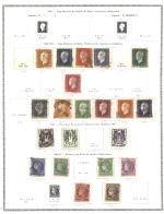 Lot De 21 Timbres De France  Debut 20eme Siècle  Types  Dulac - Croix De Lorraine - Ceres Mazelin - 1941-66 Wappen