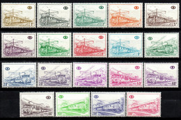 Belgien 1968 - Eisenbahnpaketmarken Mi.Nr. 325 - 343 - Postfrisch MNH - Mint