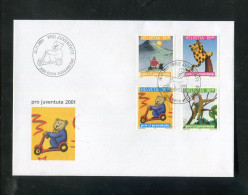 "SCHWEIZ" 2001, Mi. 1772-1775 "Pro Juventute" FDC (5840) - FDC