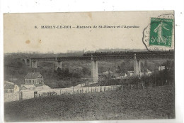 Delcampe - Marly-le-Roi (78) : Passage D'un Train Sur Le Viaduc Du Hameau De Saint-Fiacre En 1911 (animé) PF. - Marly Le Roi