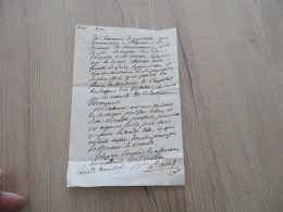 M45 LAS Autographe Baron De Malus 1826 Au Vicomte De Montmorency  Lettre De Recommandation Lalanne Médecin Pour Hôpital - Historical Figures