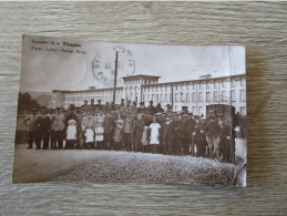 CPA PHOTO SUISSE BROC SOUVENIR DE LA RECEPTION PETER CAILLER KOHLER GROUPE - Broc