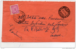 1950  LETTERA CON ANNULLO   BASTIA DI ROVOLON   PADOVA - Taxe