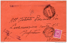 1950  LETTERA CON ANNULLO  CAMPO S. PIERO   PADOVA - Impuestos