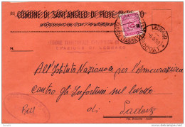 1950  LETTERA CON ANNULLO  LEGNARO  PADOVA - Strafport