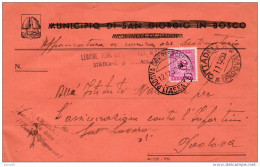 1950  LETTERA CON ANNULLO CITTADELLA    PADOVA - Taxe