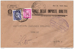 1953  LETTERA CON ANNULLO MONTAGNANA    PADOVA - Impuestos