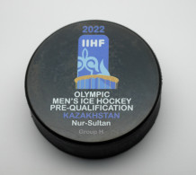 Ice Hockey Puck Beijing, China 2022 Olympic, Men's Pre-qualification Kazakhstan 2020 - Andere & Zonder Classificatie