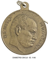 FASCISMO MUSSOLINI BENITO I° DECENNALE DELLA RIVOLUZIONE FASCISTA MEDAGLIA COMMEMORATIVA A.X° 1932 - Italien