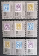 Nederland/Netherlands - Nrs. 1098 T/m 1100a Amphilex 1976 -  3 Stroken Van 3 (gestempeld/used) - Used Stamps