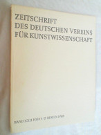 Zeitschrift Des Deutschen Vereins Für Kunstwissenschaft Band XXII Heft 3/4 Berlin 1968 - Kunstführer