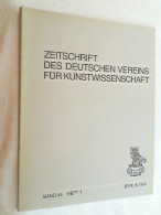 Zeitschrift Des Deutschen Vereins Für Kunstwissenschaft, , Beiträge Zur Mittelalterlichen Architekturgeschic - Art