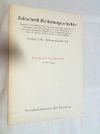 Zeitschrift Für Kunstgeschichte ; 1982 Bibliographischer Teil - Kunstführer