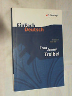 Theodor Fontane, Frau Jenny Treibel Oder Wo Sich Herz Zu Herzen Find't. - Livres Scolaires