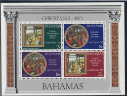 BAHAMAS Block 15,unused,Christmas 1975 (**) - Bahamas (1973-...)