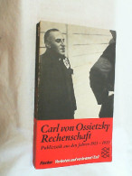 Rechenschaft : Publizistik Aus D. Jahren 1913 - 1933. - 4. 1789-1914