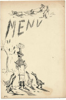 MENU Vierge - Humour, Cuisinier, Lapins, Canards - Menus