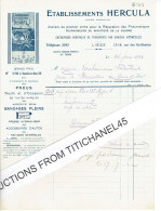 1922 LIEGE -Etablissements HERCULA -Réparation Des Pneumatiques - Entreprise De Transports Par Camions - Other & Unclassified