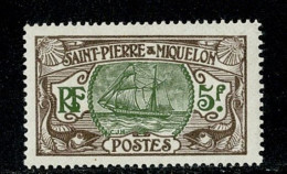 SAINT PIERRE MIQUELON 1909 Bateau Pêche 5f *  2 Scan - Nuovi