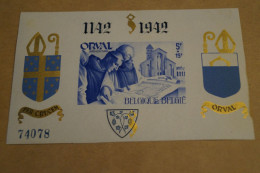 Bloc Feuillet De 1942, ORVAL,état Neuf,pour Collection - 1924-1960