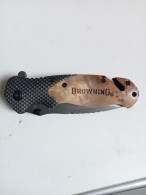Petit Couteau De Poche Browning Lame De 9 Cm - Messen