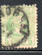 GREECE GRECIA ELLAS 1889 1891 1895 HERMES MERCURIO LEPTA 5L USATO USED OBLITERE' - Used Stamps