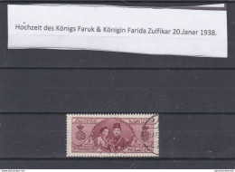 ÄGYPTEN - EGYPT - EGYPTIAN - EGITTO - HOCHZEIT KÖNIG FARUK UND KÖNIGIN FARIDA 1938 - USED - Ungebraucht